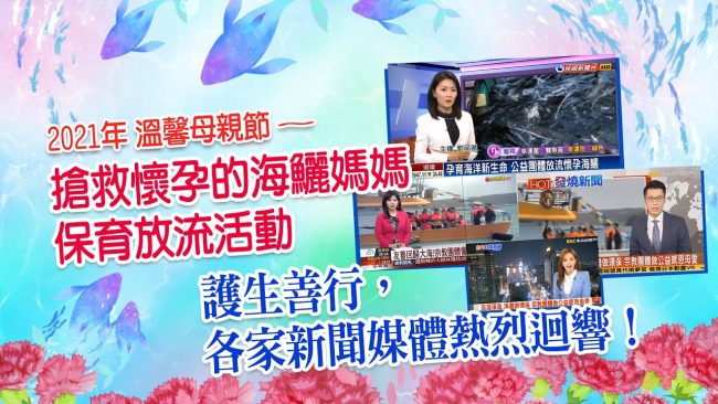 搶救懷孕的海鱺媽媽護生善行 各大新聞媒體報章雜誌熱烈報導