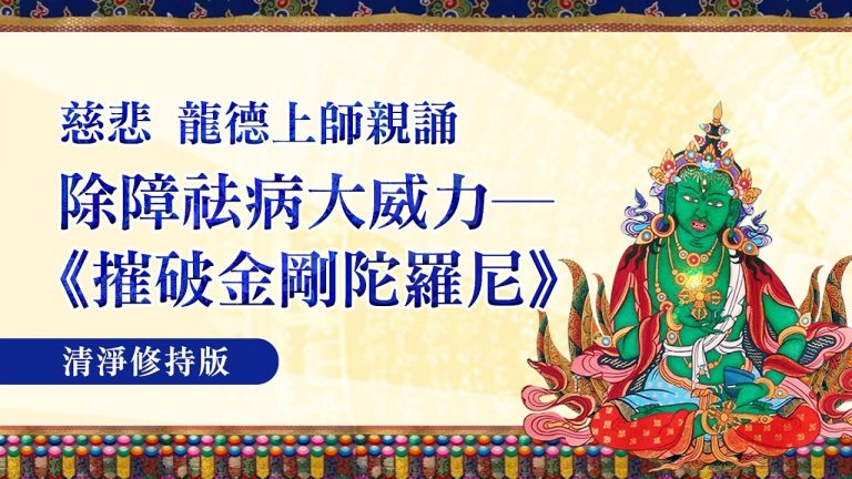 除障祛病大威力摧破金剛陀羅尼慈悲 龍德上師親誦清淨修持版