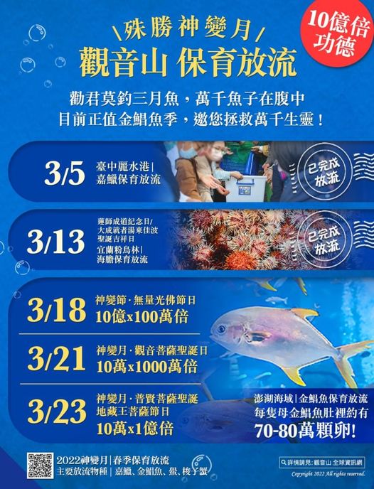 觀音山 2022神變月 春季保育放流